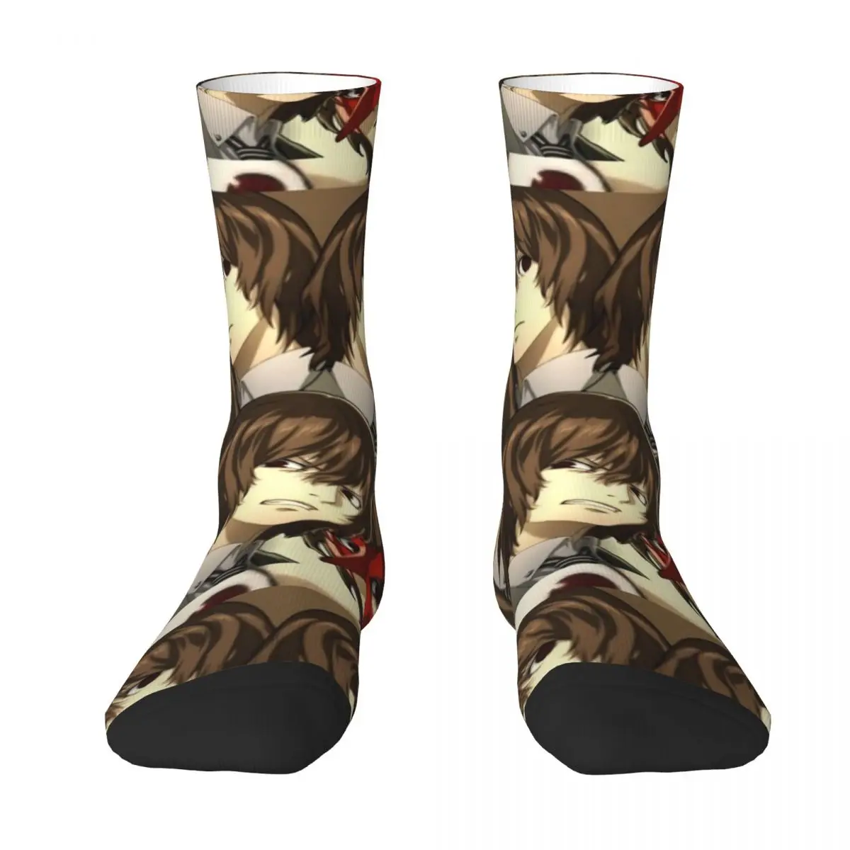 Muchos caras de Goro Akechi calcetines Harajuku medias de alta calidad calcetines largos para todas las estaciones accesorios para regalos de hombre y mujer