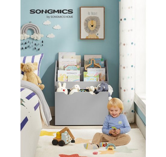 Songmics Speelgoed Borst Boekenkast Voor Kinderen Kinderplank 3 Plank Plank Plank Speelgoed Plank Plank