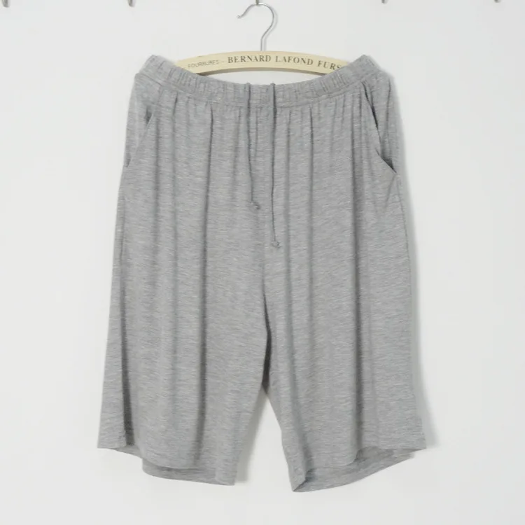 Novo verão plus size shorts masculinos modal casual casa calças finas tamanho grande solto shorts pijamas masculinos calças de pijama