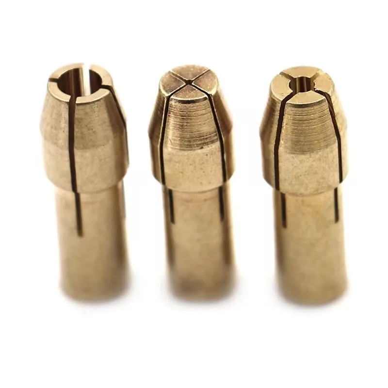 10 ชิ้น Mini เจาะ Chucks อะแดปเตอร์ 0.5 มิลลิเมตร - 3.2 มิลลิเมตร Dremel Mini เจาะ Chucks Chuck Adapter Micro Collet ทองเหลืองสําหรับ Power Rotary เครื่องมือ