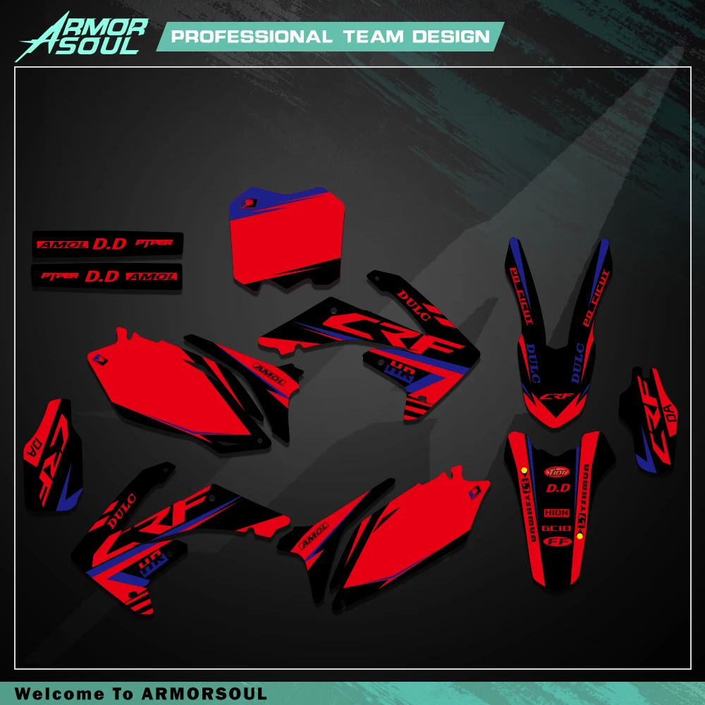 Наклейка Armorso с графическим фоном для Honda CRF450R CRF450 2009-2012 CRF250R CRF250 2010-2013 CRF 250 250R 450R