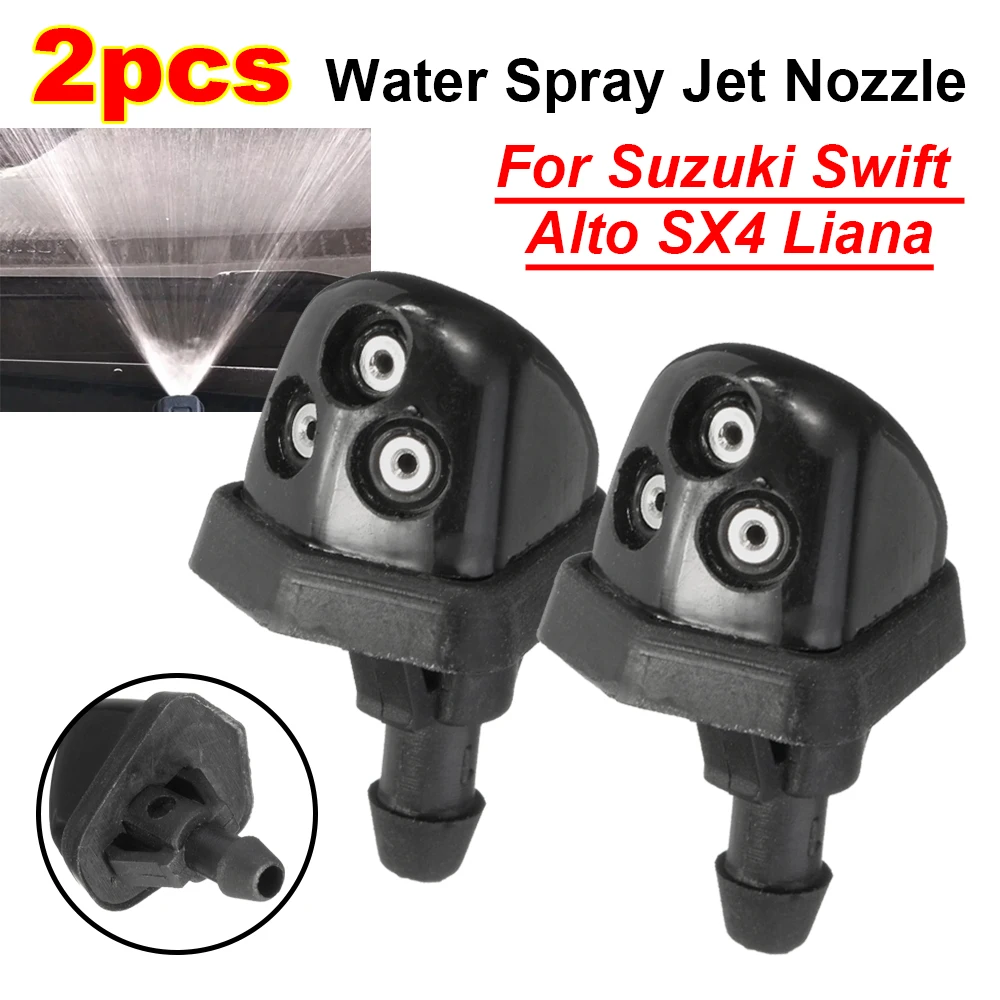 2 Chiếc Kính Chắn Gió Xe Hơi Nước Phun Tia Vòi Phun Kính Chắn Gió Gạt Nước Máy Giặt Dành Cho Xe Suzuki Swift SX4 Grand Vitara Phụ Kiện Xe Hơi