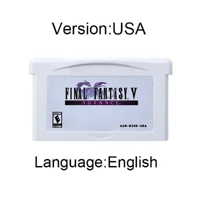 GBA Game fFinal Fantasy Series Cartridge 32 Bit Video Game Console Card High Quality White Shell for GBA NDS