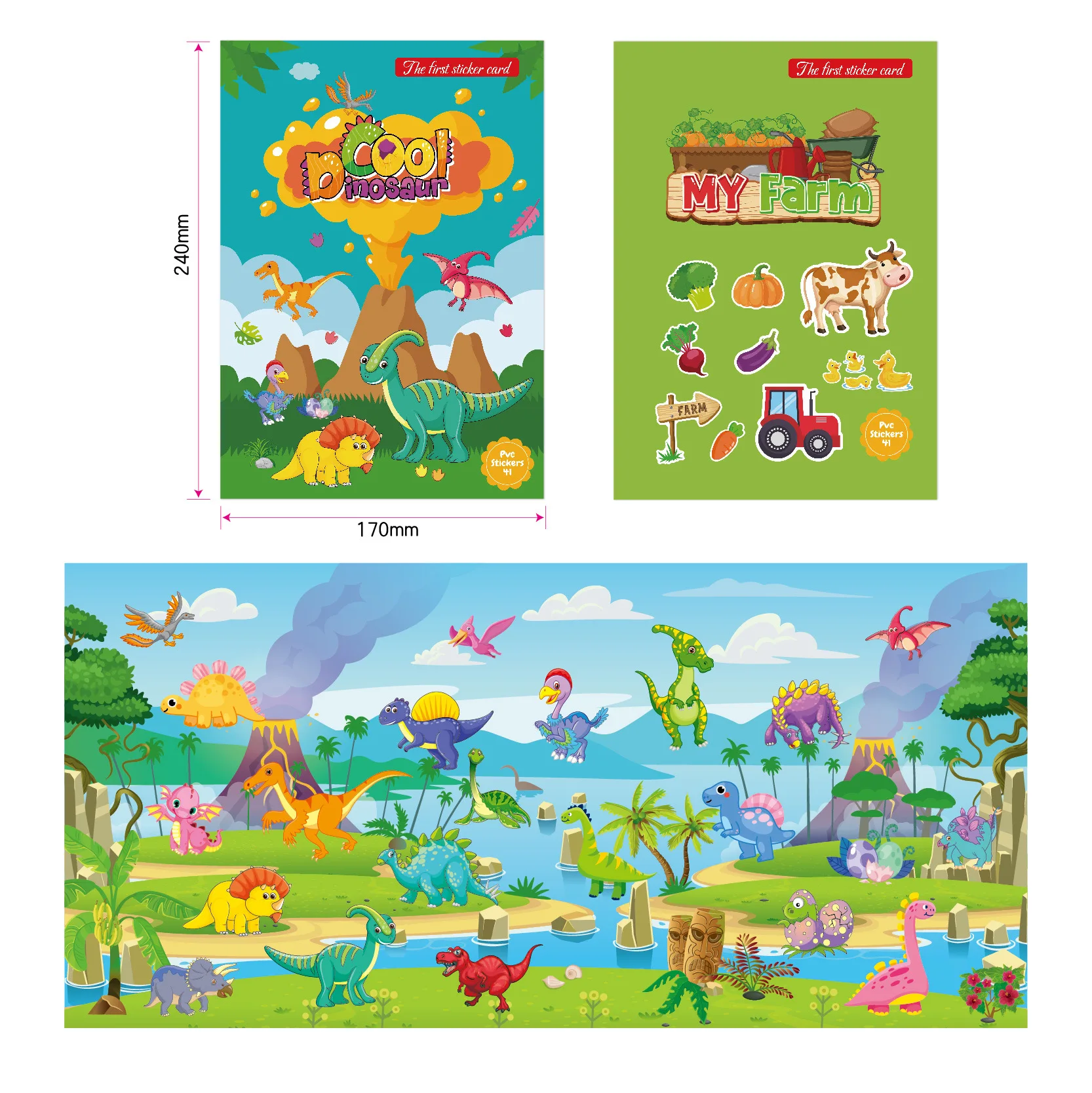 เด็กใหม่Reusableหนังสือสติกเกอร์หลายสถานการณ์การ์ตูนDIYปริศนาการศึกษาการเรียนรู้ของเล่นคลาสสิกสําหรับเด็กอายุ 2-6 ของขวัญ