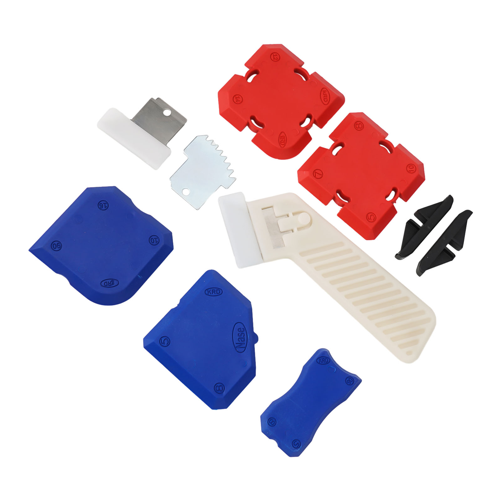 Kit de perfil de silicona, raspador de eliminación de calafateo, aplicación sin esfuerzo, desorden, acabado perfecto en cualquier, 11 Uds.
