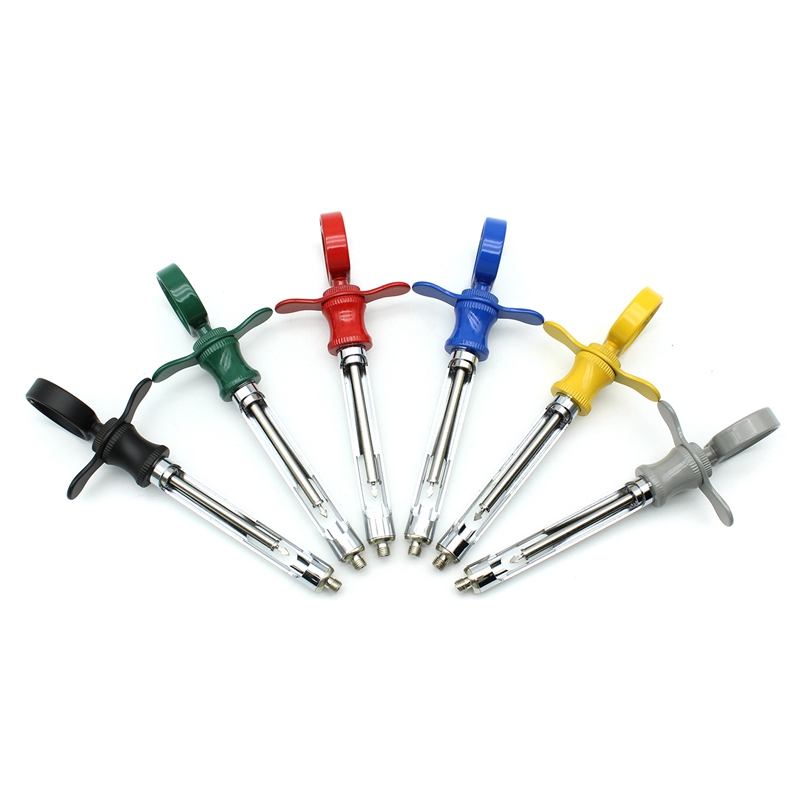 Jeringa Dental de acero inoxidable, jeringa de aspiración para anestesia, inyector de dentista, instrumento quirúrgico de odontología, 6 colores, 1 Uds.