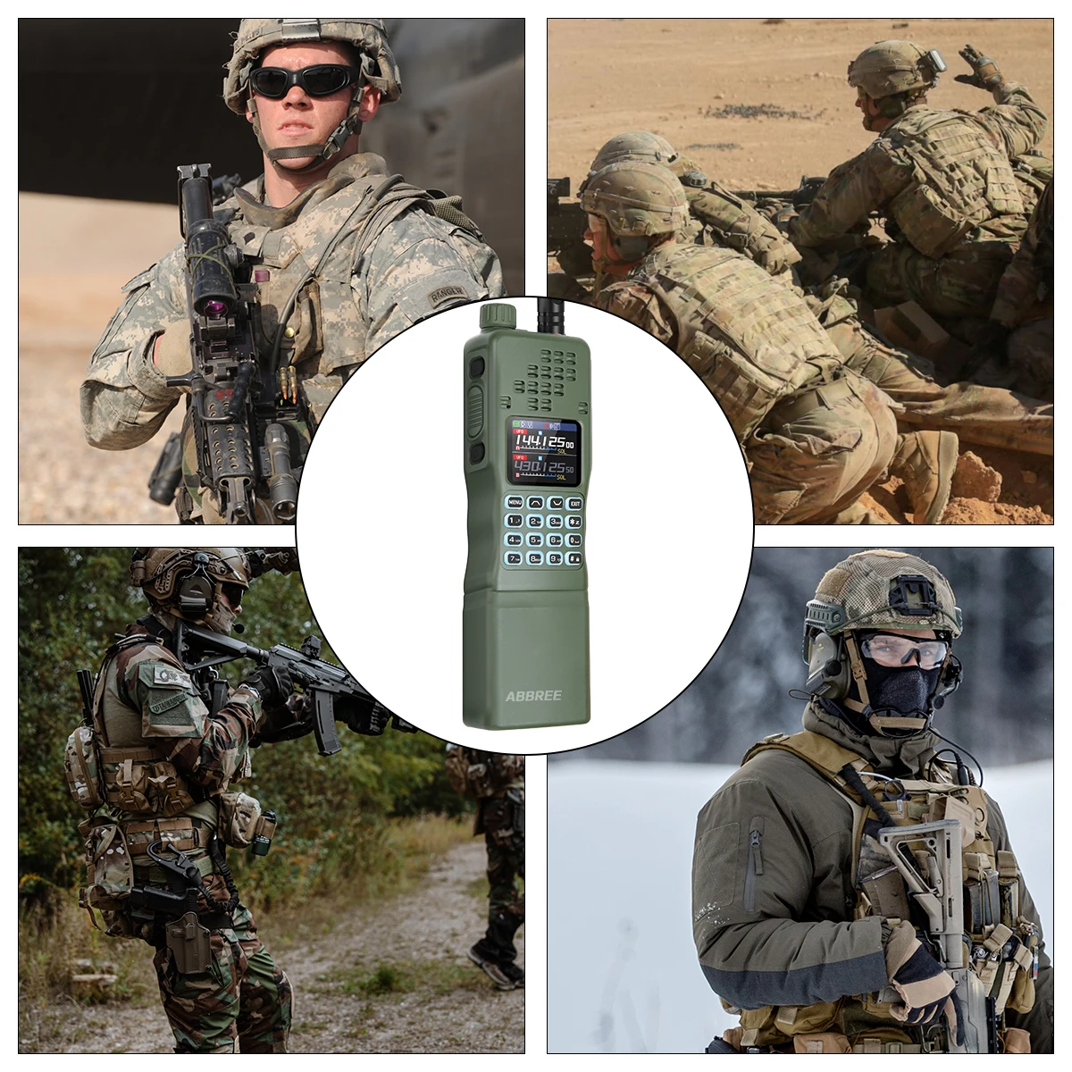 BAOFENG Tactical AR-152 PRO GPS Walkie Talkie Bluetooth-Programmierung Multi Band 12000 mAh Tri-Power-Amateurfunk mit großer Reichweite