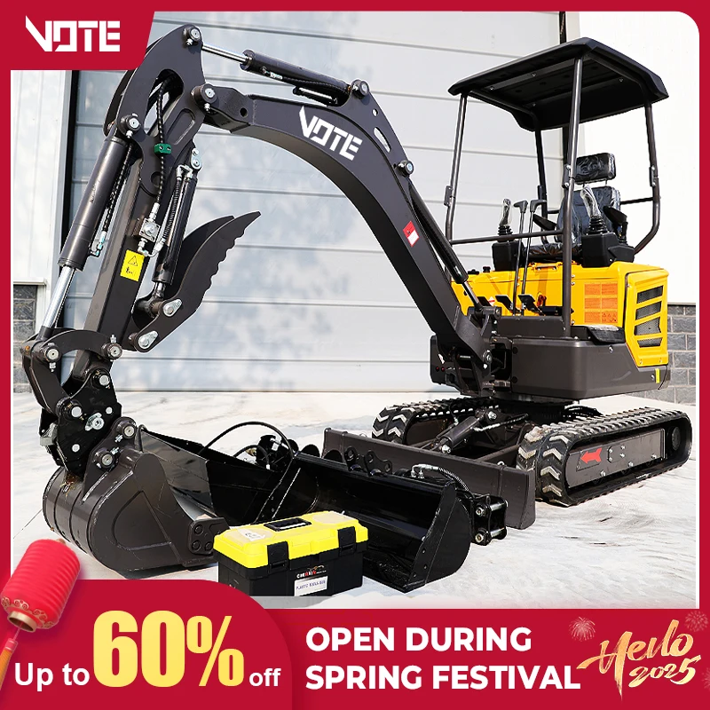 Mini microexcavadora de 1 tonelada y 2 toneladas, la miniescavadora EURO se utiliza ampliamente en construcción, excavadora pequeña de 1000 kg para jardín y hogar, personalizada