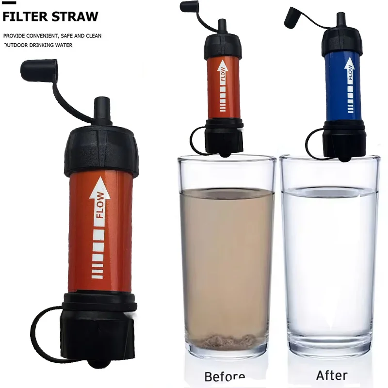 Camping & Survival Notfall Outdoor Tragbarer Wasserfilter für Wandern – Notfall & Katastrophe reinigt Wasserquelle unterwegs