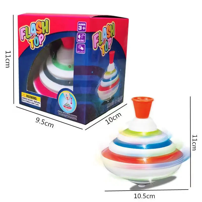 Classic Magic Spinning Tops ของเล่นเพลง Gyro ของเล่นเด็ก LED Flash Light เพลงตลกของเล่นเด็กของขวัญวันเกิด