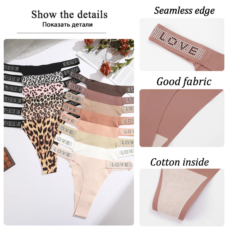 3Pcs/Set Low Waist сексуальные трусики женщины стринги стринги буквы бриллианты G-string спортивные стринги шорты трусы T-back размер XS-XL