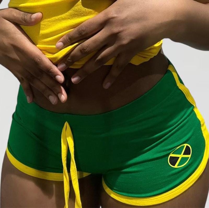 Mulher gótico shorts das mulheres carta bordado casual coreano perna larga calça cordão cintura elástica bikers shorts y2k traf