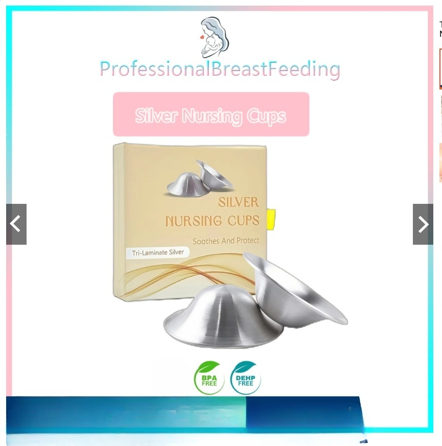 Серебряный щиток для сосков, защитная серебряная чашка, предметы первой необходимости для грудного вскармливания, оригинальная посеребренная крышка для сосков, подходит для мам
