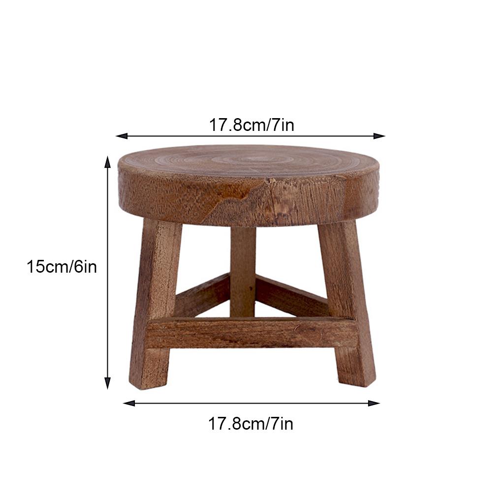 Wood Low Stools Small Bench Plant Stand Indoor Outdoor er Pot Holder Shelf Modern for Entryway Garden Decoration