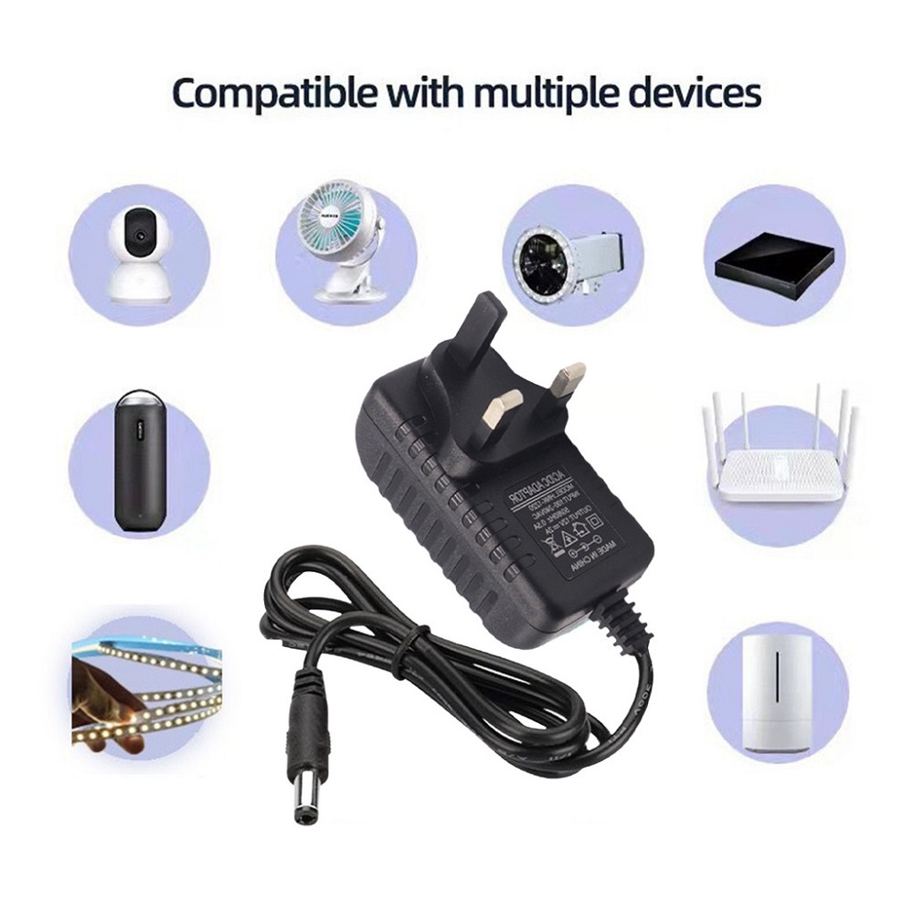 AC 110-240V DC 12V 1A 2A 3A 5A 6A 8A Universal Power Adapter Supply EU/US/UK/AU Charger adaptor for LED Light Strips CCTV