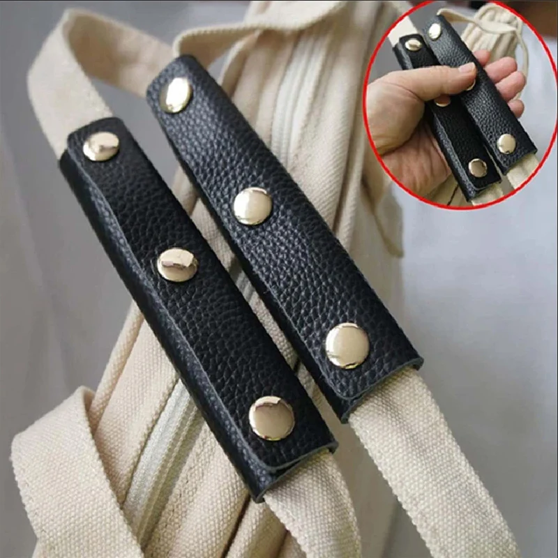 Soft กระเป๋าเดินทาง Grip ป้องกันกระเป๋าเดินทางกระเป๋า Handle Wrap หนัง Anti-จังหวะรถเข็นเด็กสายคล้องไหล่ Pad Grip กระเป๋าอุปกรณ์เสริม