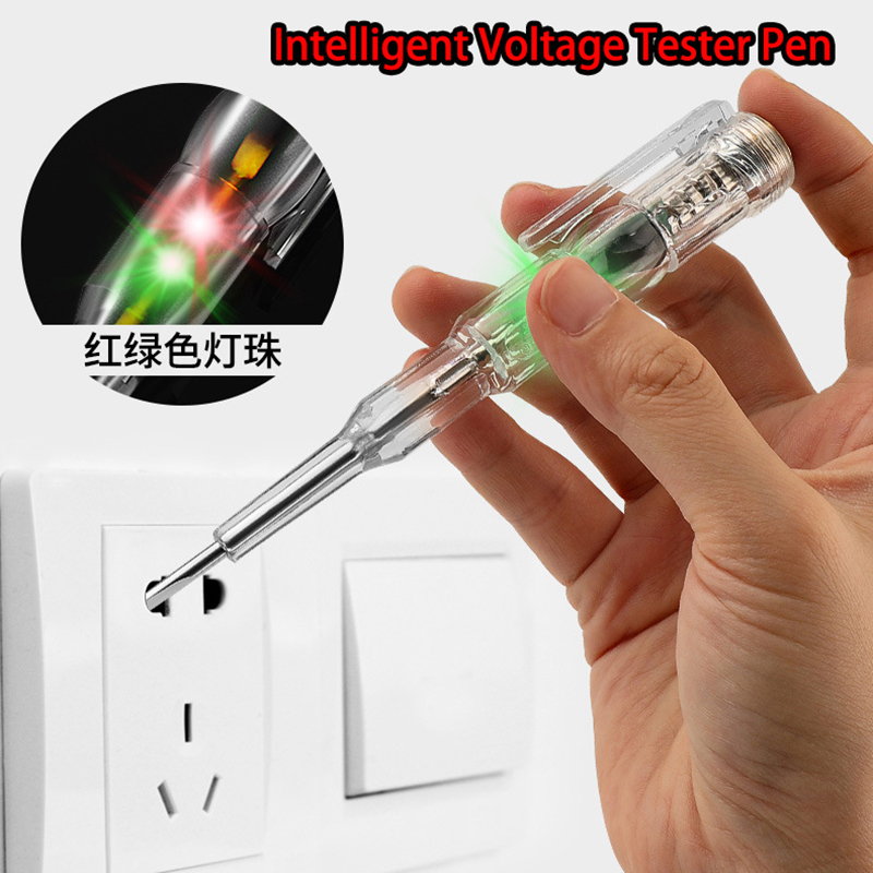 Новый интеллектуальный индукционный детектор напряжения, ручка-вольтметр, тестер цепей 6-250 В, электрическая отвертка, индикаторный инструмент