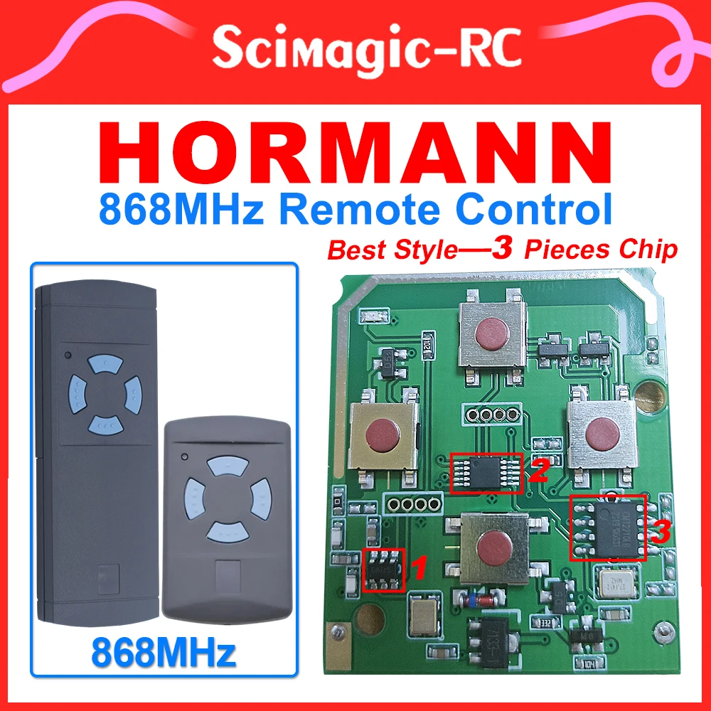 HORMANN Garage Gate Remote Control HORMANN HSM2 HSM4 868 MHZ trasmettitore portatile 868.35mhz HS1,HS2,HS4 ,HSE2,HSE4,HSZ1,HSZ2,HSP4,HSP4-c,HSD2-A,HSD2-c