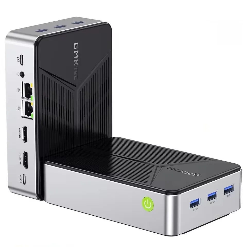 GMKtec G9 NAS Mini PC Intel N150 4-Bay M.2 NVMe Slots Firewall Computer 12G LPDDR5 64GB eMMC Ubuntu 2x2,5G Homelab Server WiFi6