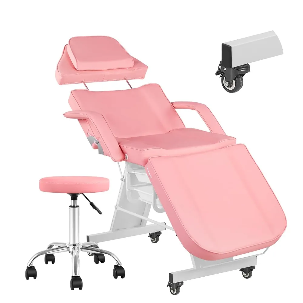 Facial Chair Tattoo Chair 73inch Adjustable Massage Bed for Artist with Stool Facial Bed for Client Multipurpose Spa Chairs
