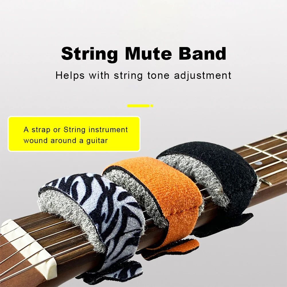 4-1 stücke Gitarren saiten Noise Dämpfer Muter Wraps Saiten gitarren strahl band einfach zu bedienendes Instrumenten zubehör für Bass-Ukulele