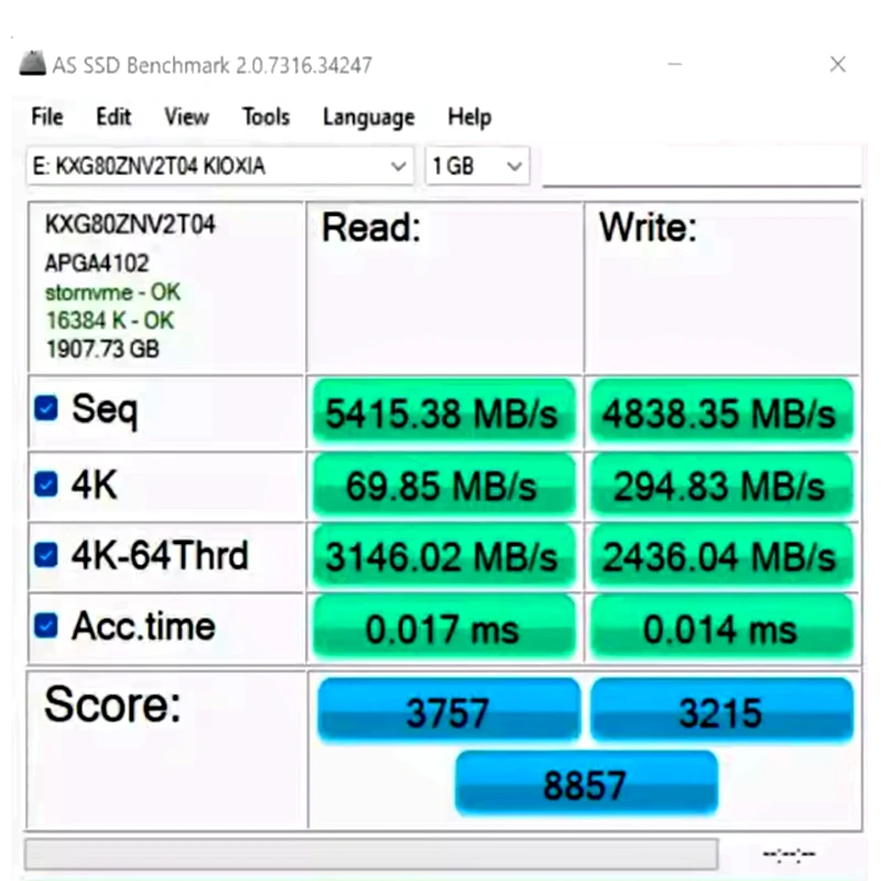 Original For KIOXIA XG7 XG8 512G 1T 2T Solid State Drive M.2 4.0 Interface 2280 NVME Protocol Pcie4.0 Desktop Laptop SSD XG7