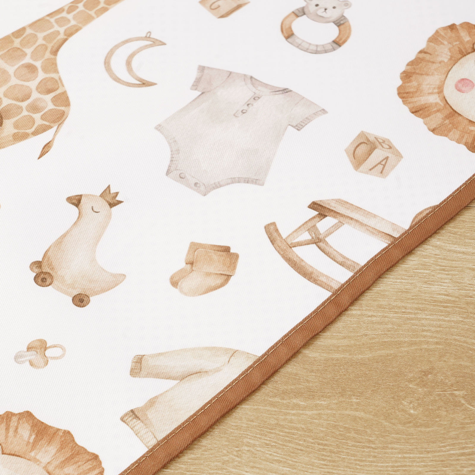 Happy Flute Baby Play Mat, Baby Crawling Mat แบบพกพากันน้ํา, Anti-Slip พับ Playmat สําหรับทารกในร่มหรือกลางแจ้ง