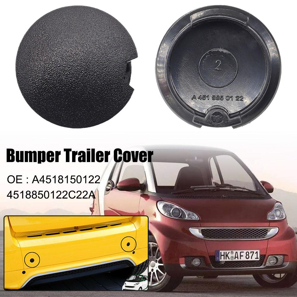 Gancho de remolque para parachoques delantero y trasero de coche, acoplador de ojo, tapa de cubierta de remolque, enchufe A4518150122; 4518850122C22A para Smart Fortwo W451 2007-20 R1E2