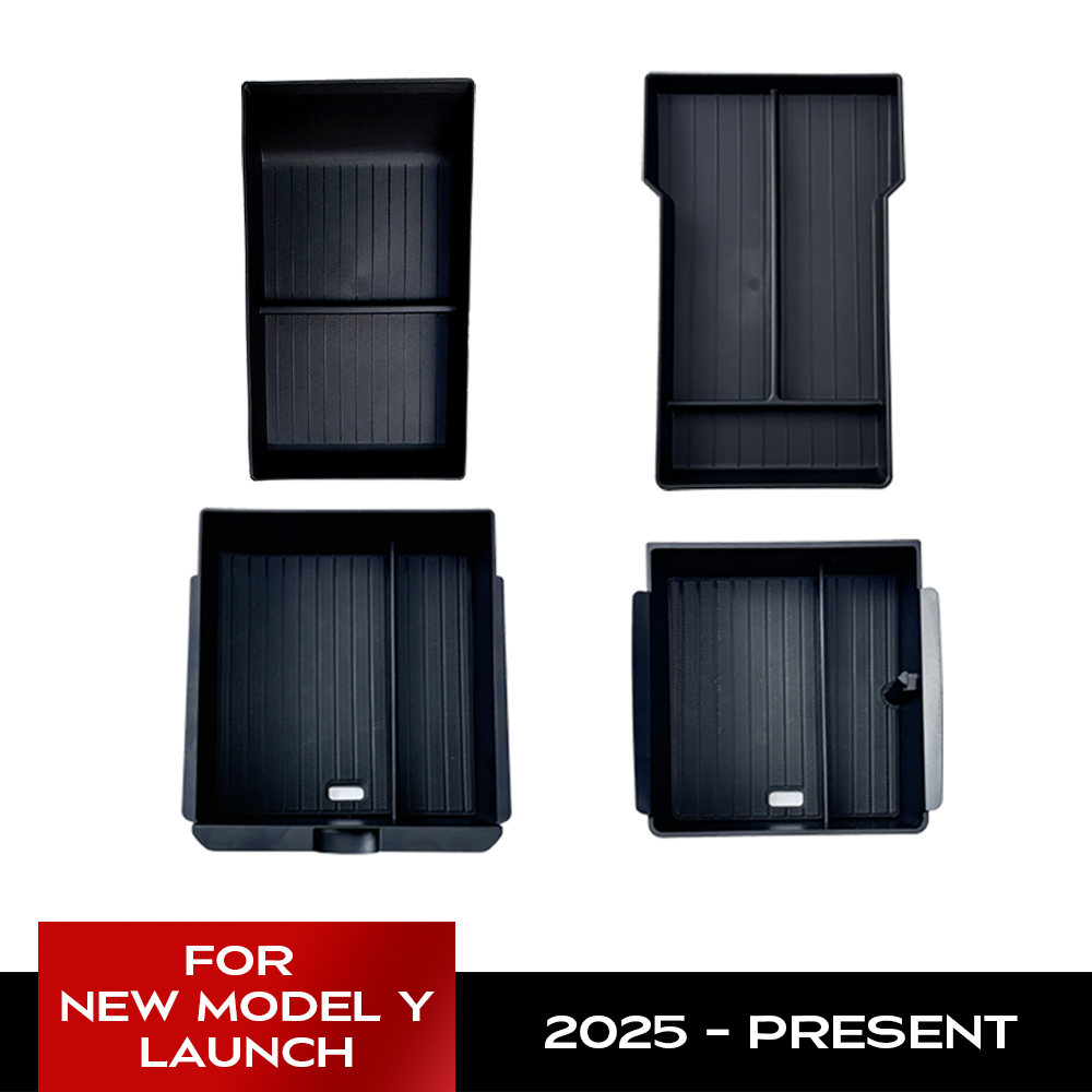 Для Tesla New Model Y Launch 2025 Juniper, центральная консоль, чехол для хранения очков, подлокотник, ящик для хранения, верхние и нижние аксессуары