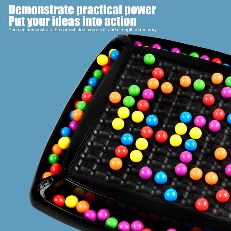 Rainbow Elimination Board Game Rainbow Ball Matching Toys Table Toys Family Interactive Rainbow Chess Children's Toy Puzzle Game