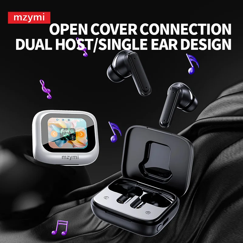 Mzymi E18 Pro Bluetooth5.4 auriculares con cancelación de ruido auriculares para juegos auriculares deportivos impermeables TWS auriculares internos para XIAOMI
