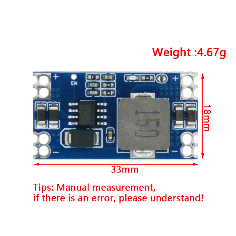 Mini560 5A Высокоэффективный выход 3,3 В 5 В 9 В 12 В Понижающий преобразователь постоянного тока в постоянный Регулятор напряжения Понижающий стабилизированный модуль питания