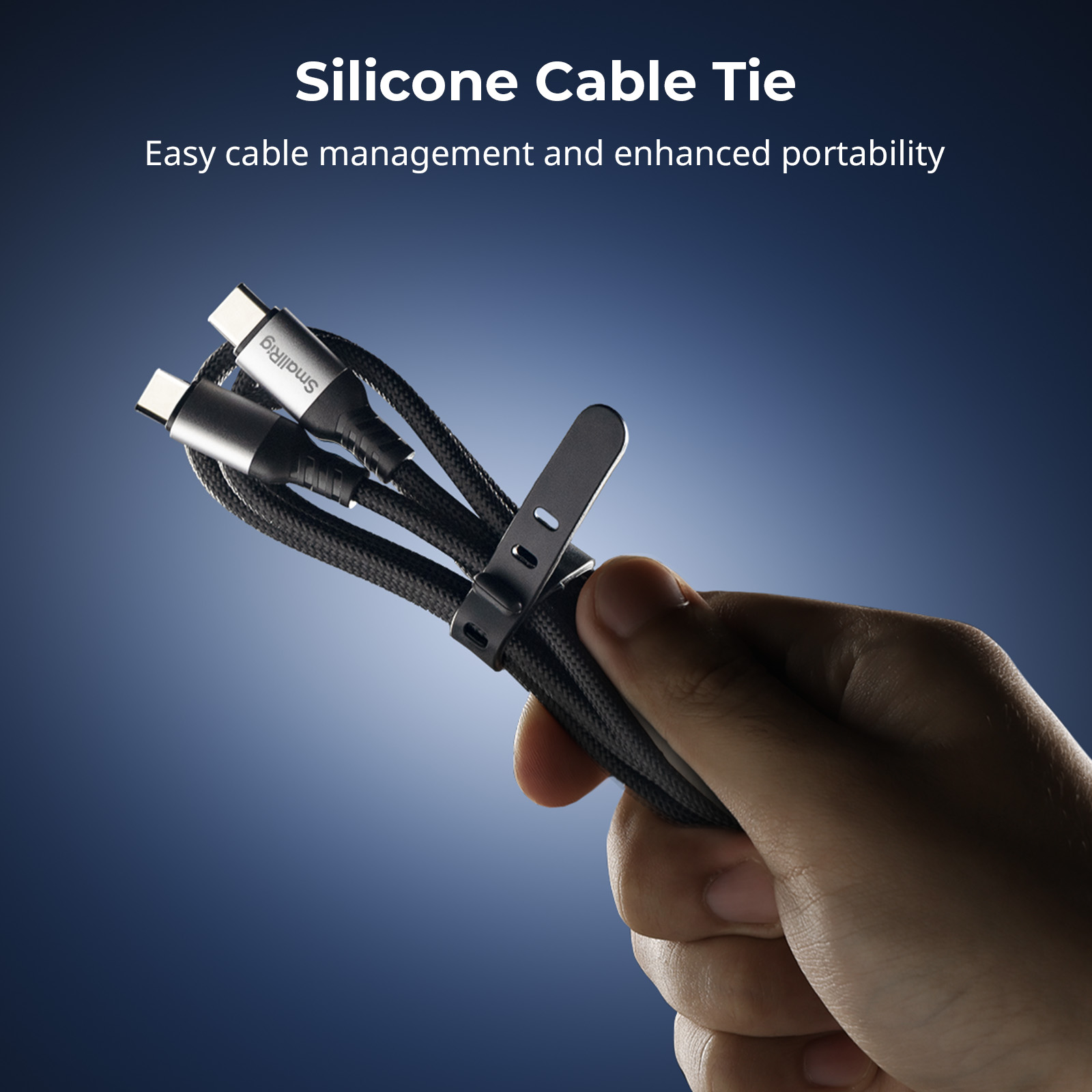 Kabel Daya USB-C 240W SmallRig, kabel daya pengisian daya Cepat PD 3.1 240W, untuk iPhone 16 untuk MacBook Pro -4908