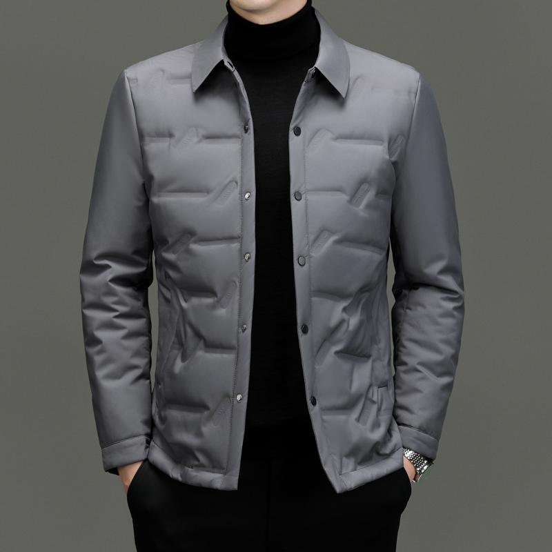 Winter Männer Daunen blazer Männer Winter Warm Daunen anzug Jacke Geschäft hochwertige dicke warme Freizeit jacken