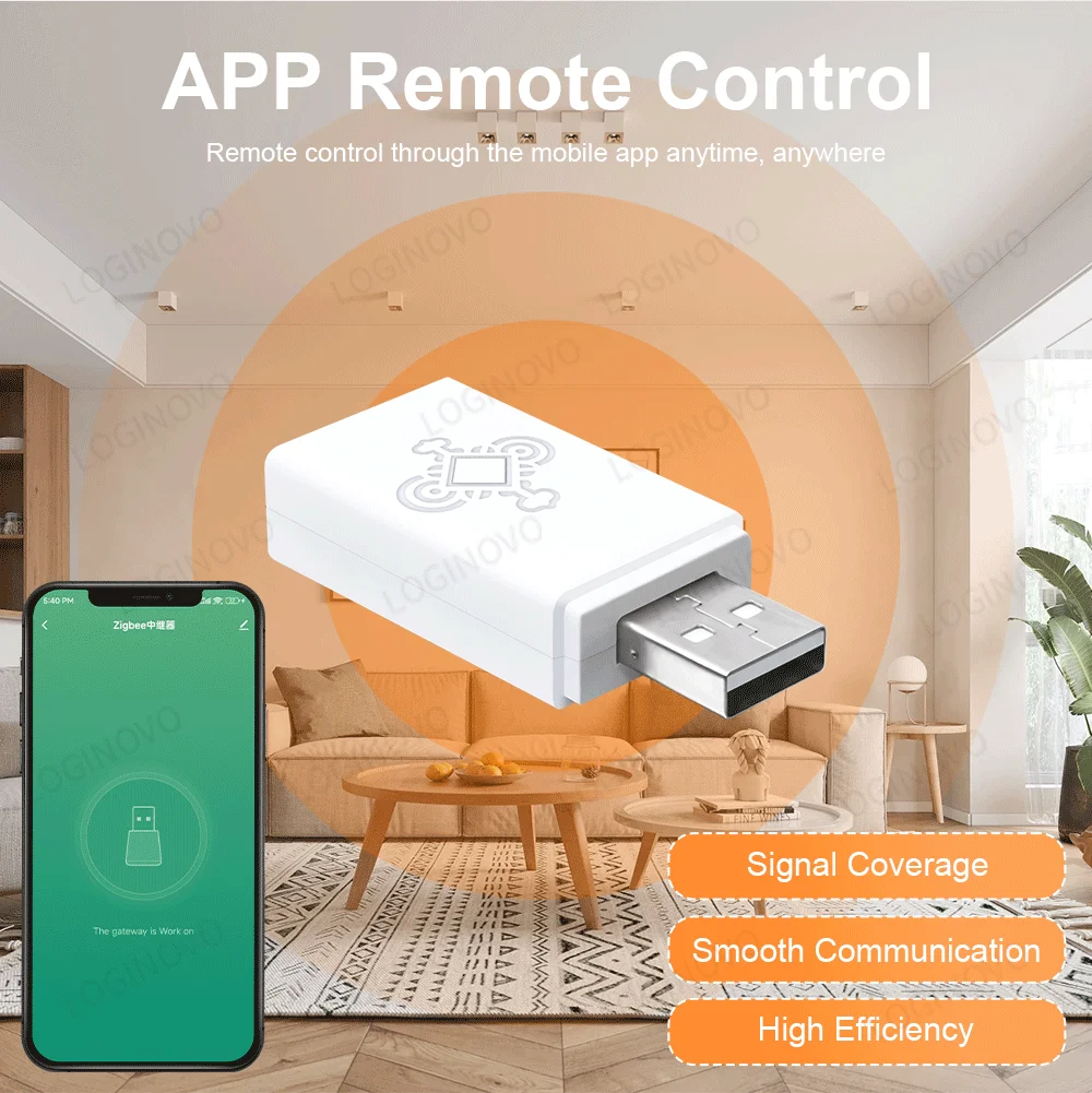 Repetidor de señal Tuya ZigBee, extensor de amplificador USB, puerta de enlace ZigBee, dispositivos inteligentes para el hogar, automatización inteligente para Smart Life