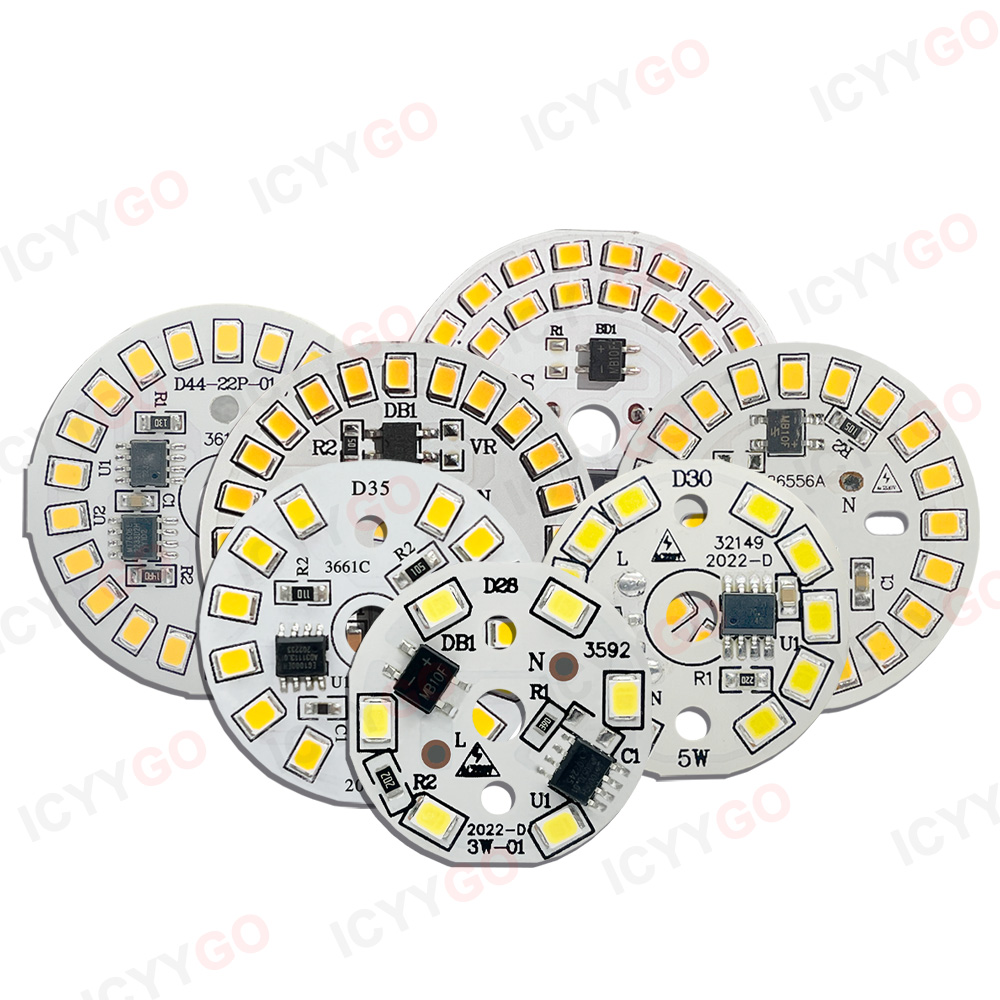 12W 15W 18W LED Bulb SMD Light SMD 2835 Plate Round Module Light Source Plate Bulb Lamp AC 220V LED Downlight Chip Spotlight LED