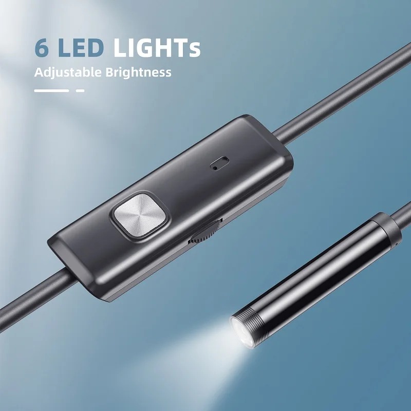 5,5 мм/7 мм эндоскопическая камера USB C, защита безопасности, автомобильные цифровые камеры, эндоскоп для телефона XIAOMI, смартфона, рыбалки, тип c