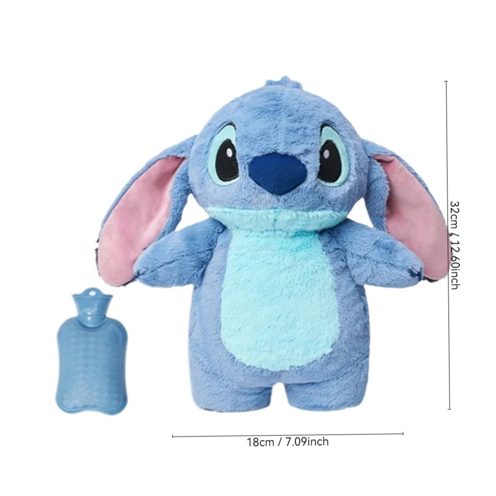 Stitch Angel lalka pluszowa podgrzewacz do rąk z butelką gorącej wody Śliczny pluszowy podgrzewacz do rąk z butelką wody