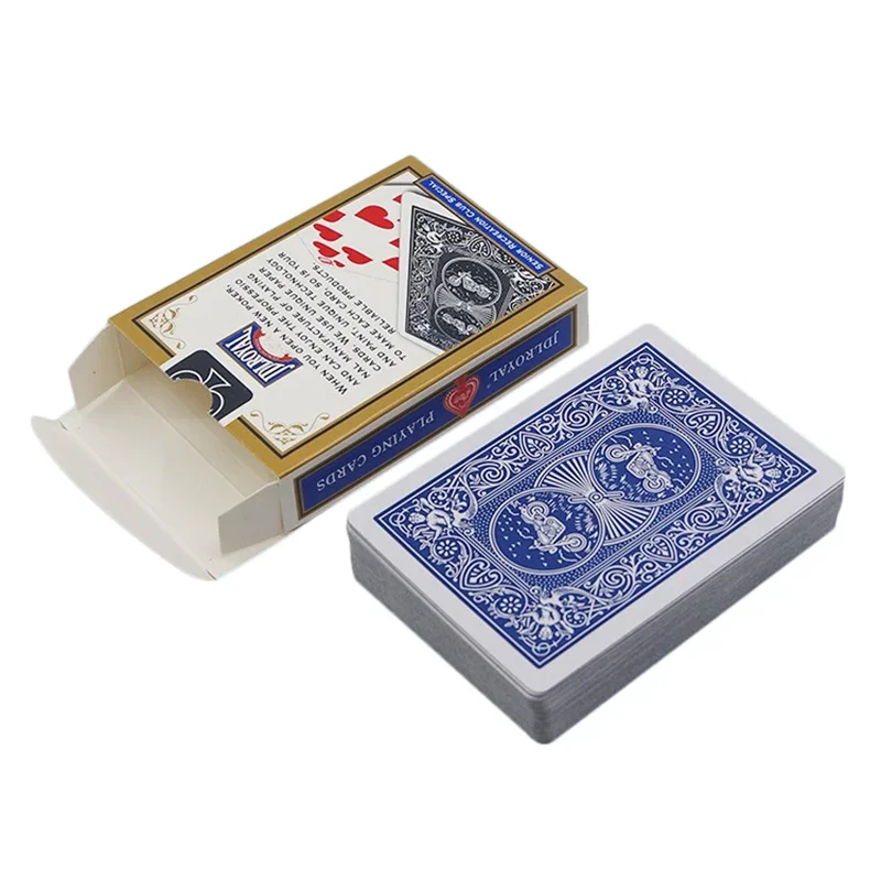 Nouvelles cartes à jouer Jdlroyal Poker rouge/bleu, jeux scellés Standard, tours de magie, GYH