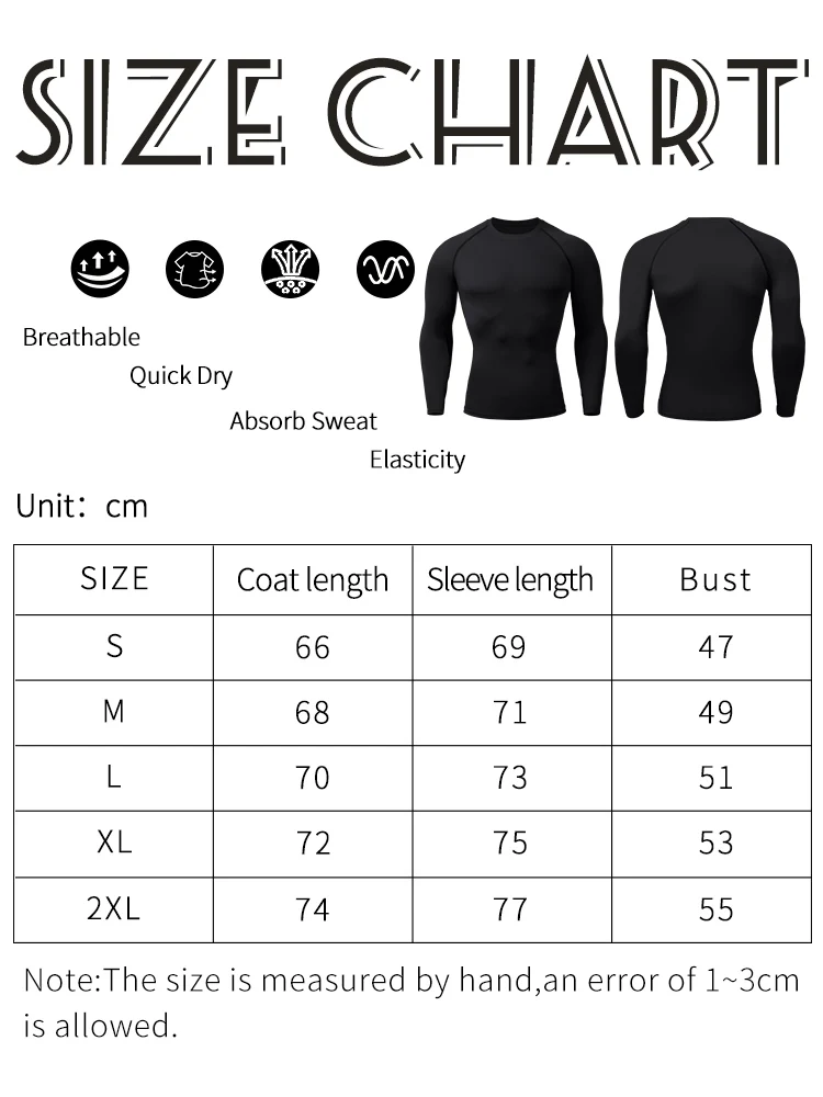 Kompressionsshirts für Herren, Rashguard, schnell trocknend, für Fitnessstudio, Fitness, Frühling, Strand, Surfen, Sport, Sport, Laufen, Workout, Tops, T-Shirts