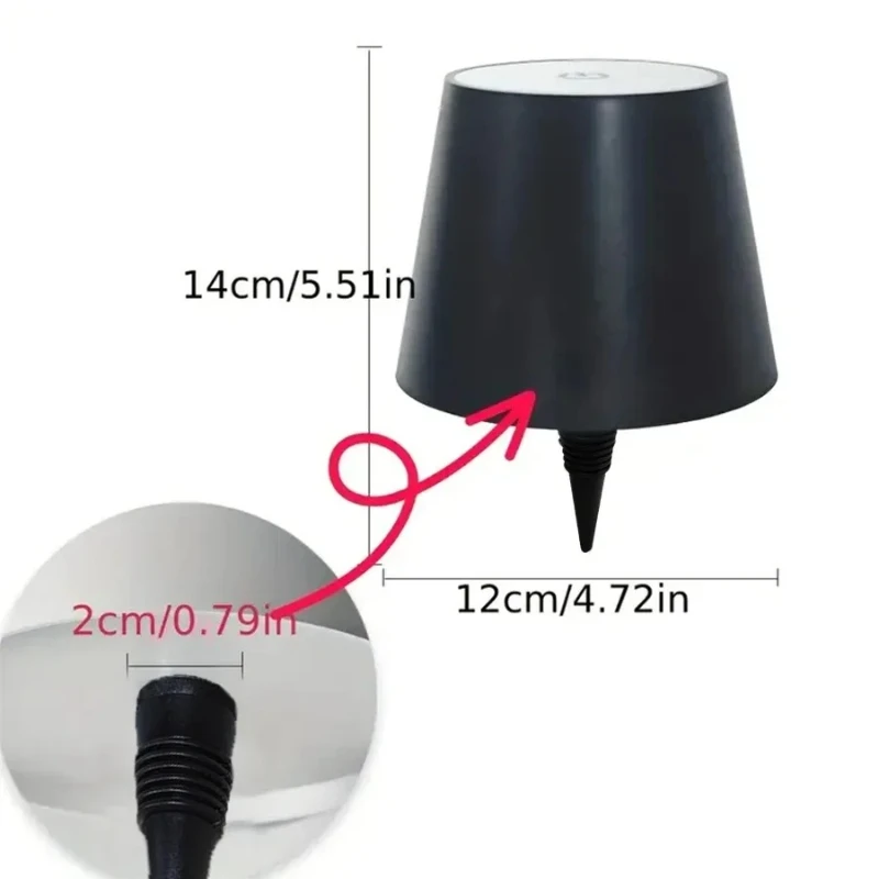 Lámpara de mesa con botella con carga USB, Control táctil de 3 colores y lámpara nocturna con atenuación continua, adecuada para Bar, botellas de vino, luces de escritorio