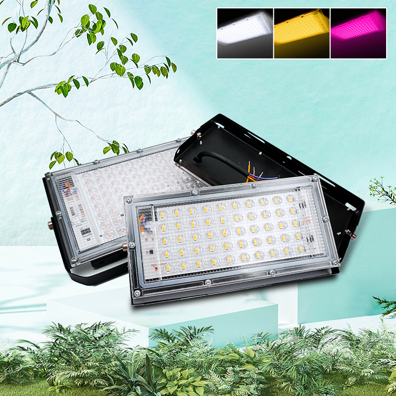 LED 成長ライトフルスペクトル植物ランプ植物用 50 ワット 100 ワット AC 220 V LED 成長ランプ Phytolamp 種子温室成長照明