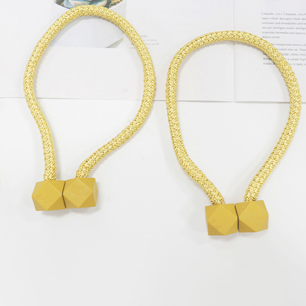 4 Stück Vorhang-Raffhalter mit starkem Magnet, dickes Seil-Design für Schlafzimmer, Wohnzimmer, Küche, langlebiges Kunststoff-Heimdekor-Zubehör