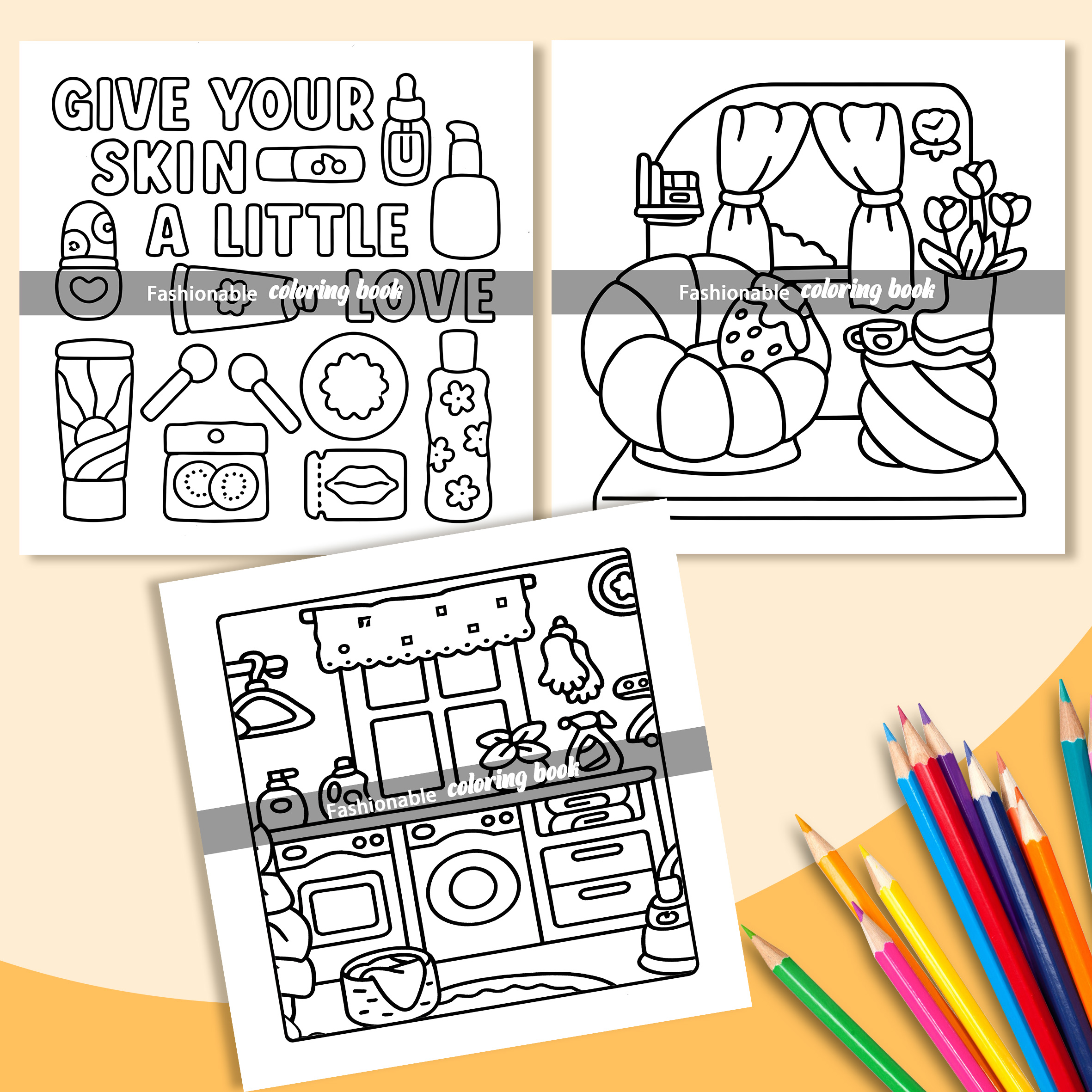 SELF LOVE Bold-easy Patterns Coloring Book for Adults Cute Drawing Book Perfect Gift for Party and Birthday