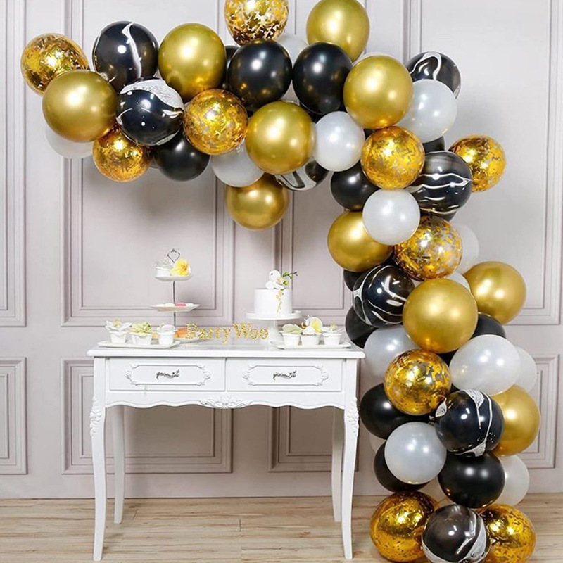 30 pièces 12 pouces confettis métallique Chorme ballons macaron Latex Ballon anniversaire mariage fête d'anniversaire décoration fournitures