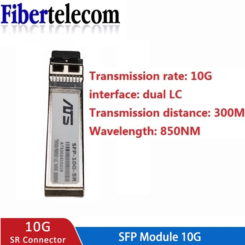 Módulo 10G SFP + duplex LC SFP multimodo 850nm 300m SFP-10G-SR com switch Cisco/Mikrotik/Huawei totalmente compatível