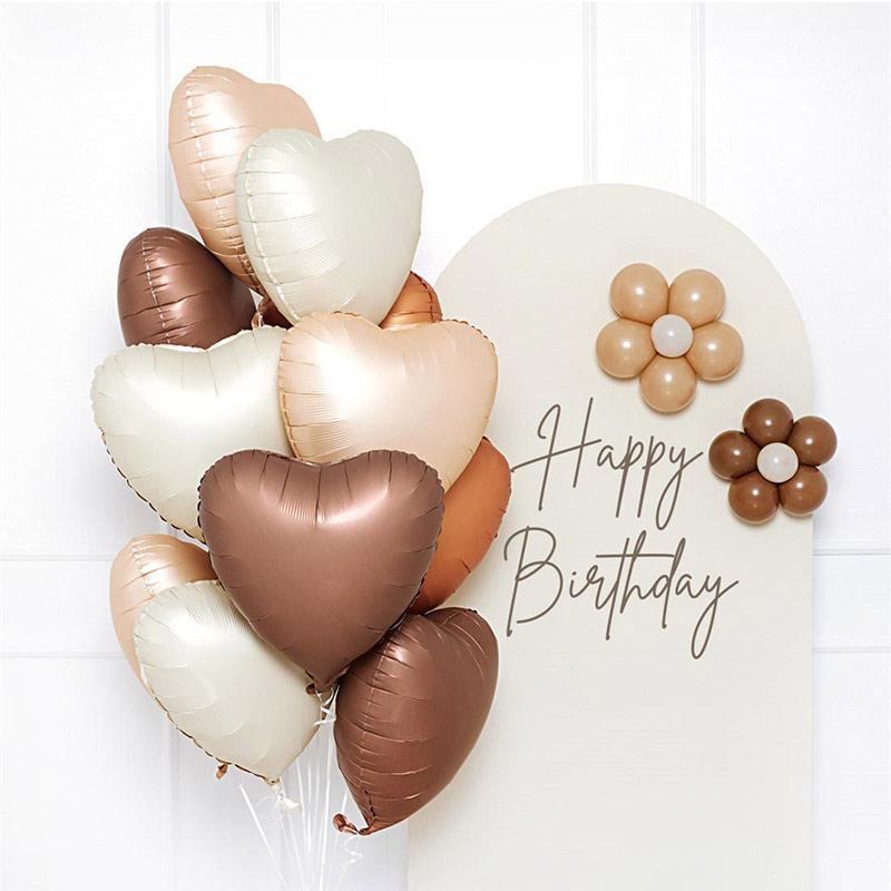 Globos de aluminio con número de Color crema para niños y niñas, decoración de fiesta de feliz cumpleaños, suministros para niños y niñas de 1, 2, 3, 4, 5, 6, 7, 8 y 9 años, 8 piezas