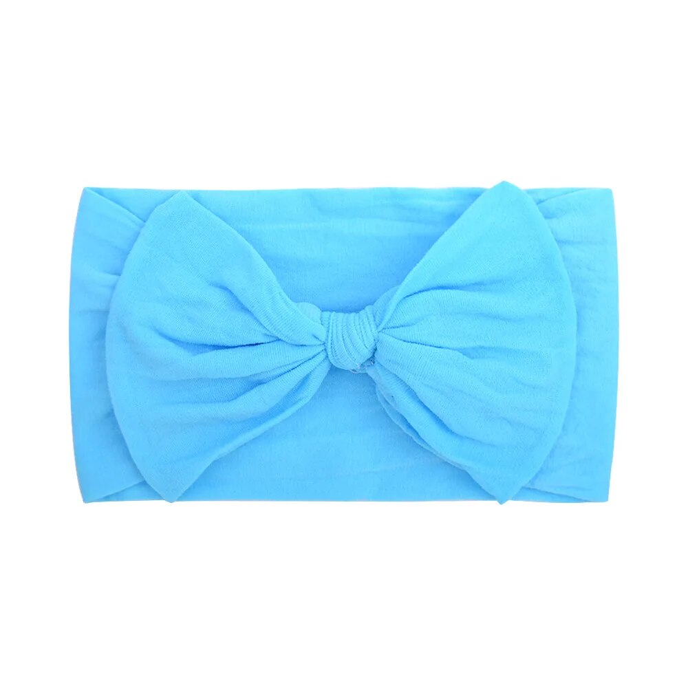 Conjunto de 5 tiaras confortáveis de nylon para bebês, super macias, elásticas altas, acessórios para cabelo
