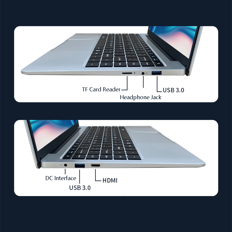 Windows 11 Proラップトップ,14.1x1920 FHD IPSディスプレイ,6g RAM,1080 GB/128GB/256GB/1T,デュアルバンドWi-Fi 512g/5g