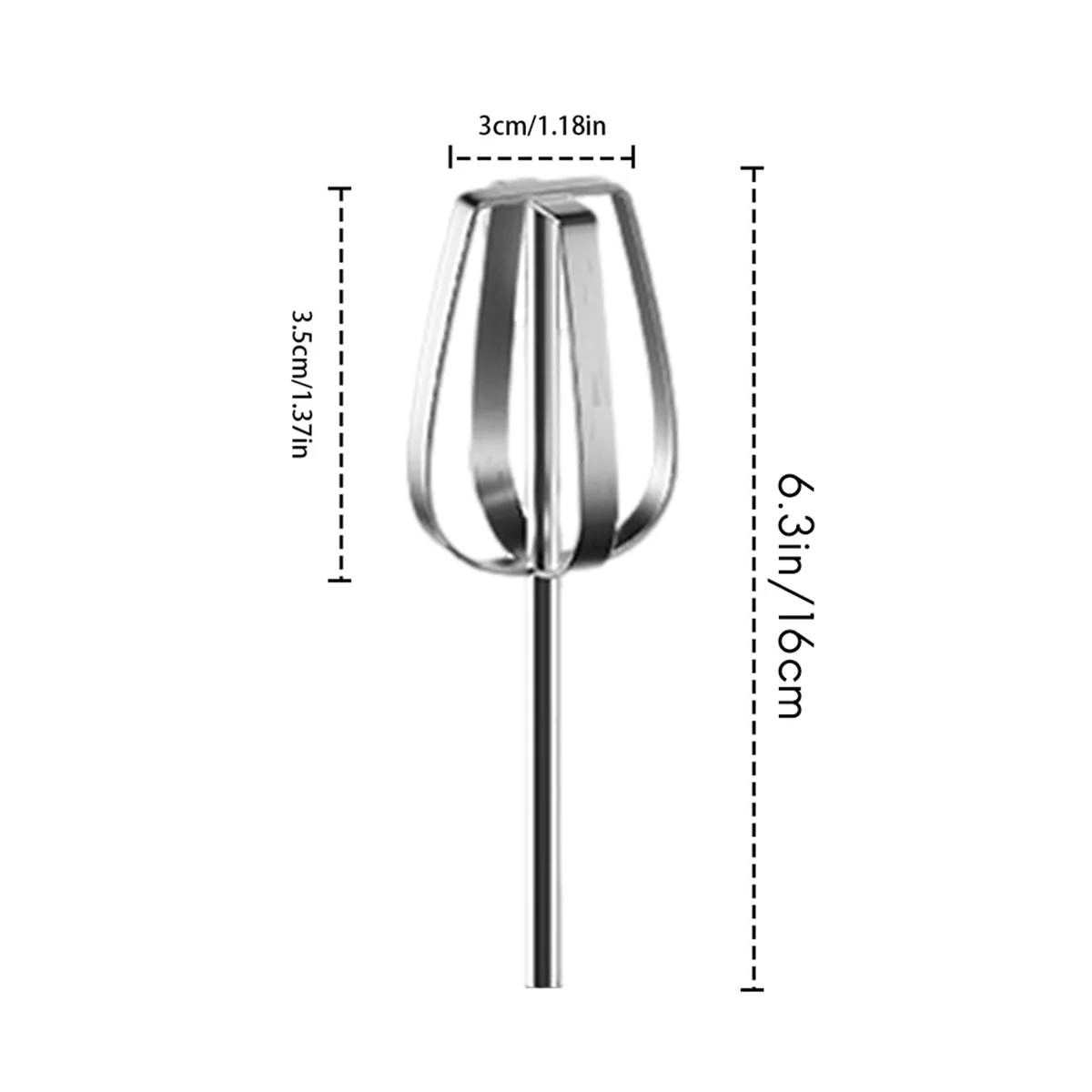 A72P Electric Hand Mixer,Stainless Steel Stirring Whisk,Immersion Blender Cordless Hand Mixer Whisk,3Speed Adjustable Frother